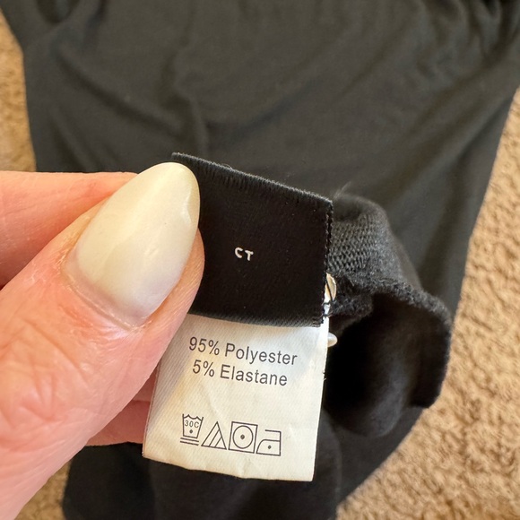 SHEIN Black Long Sleeve High Slit Dress Tunic Sweater Oversized Size 6 - Picture 9 of 9